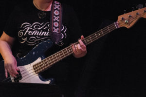 I am playing bass in this picture (Photo by James Allenspach)